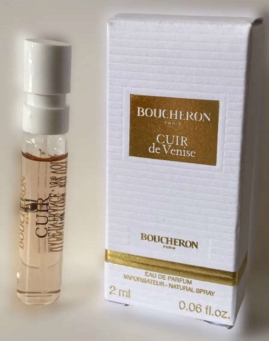 Boucheron Cuir de Venise 2ml 0,06 fl. uns. officiella parfymprover, Boucheron Cuir de Venise 2ml 0,06 fl. uns. officiella doftprover