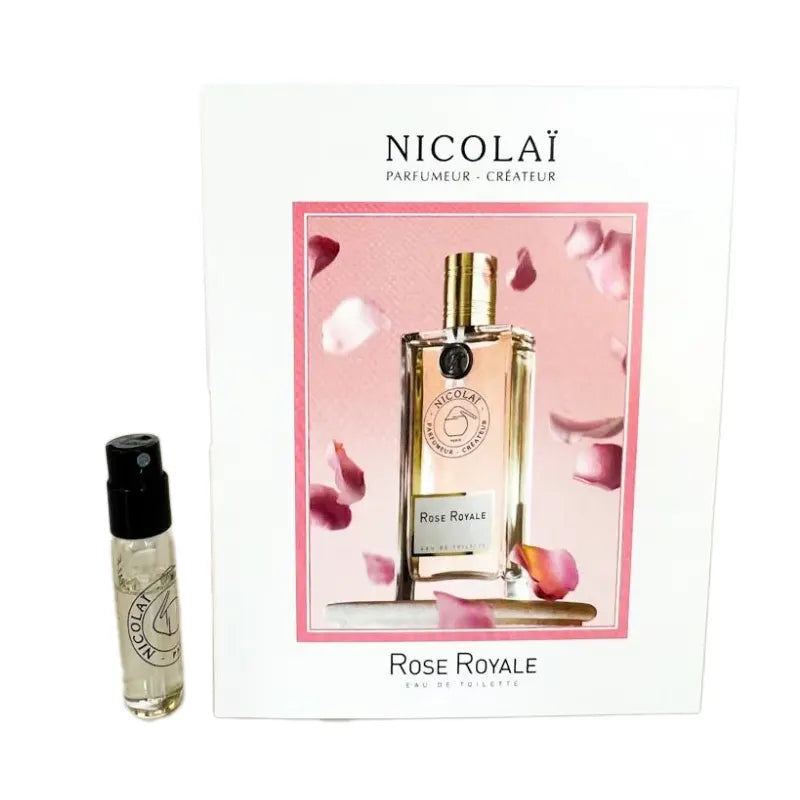 Officiella parfymprover av Nicolai Rose Royale-doften 1,8 ml 0,07 oz. parfymtestare