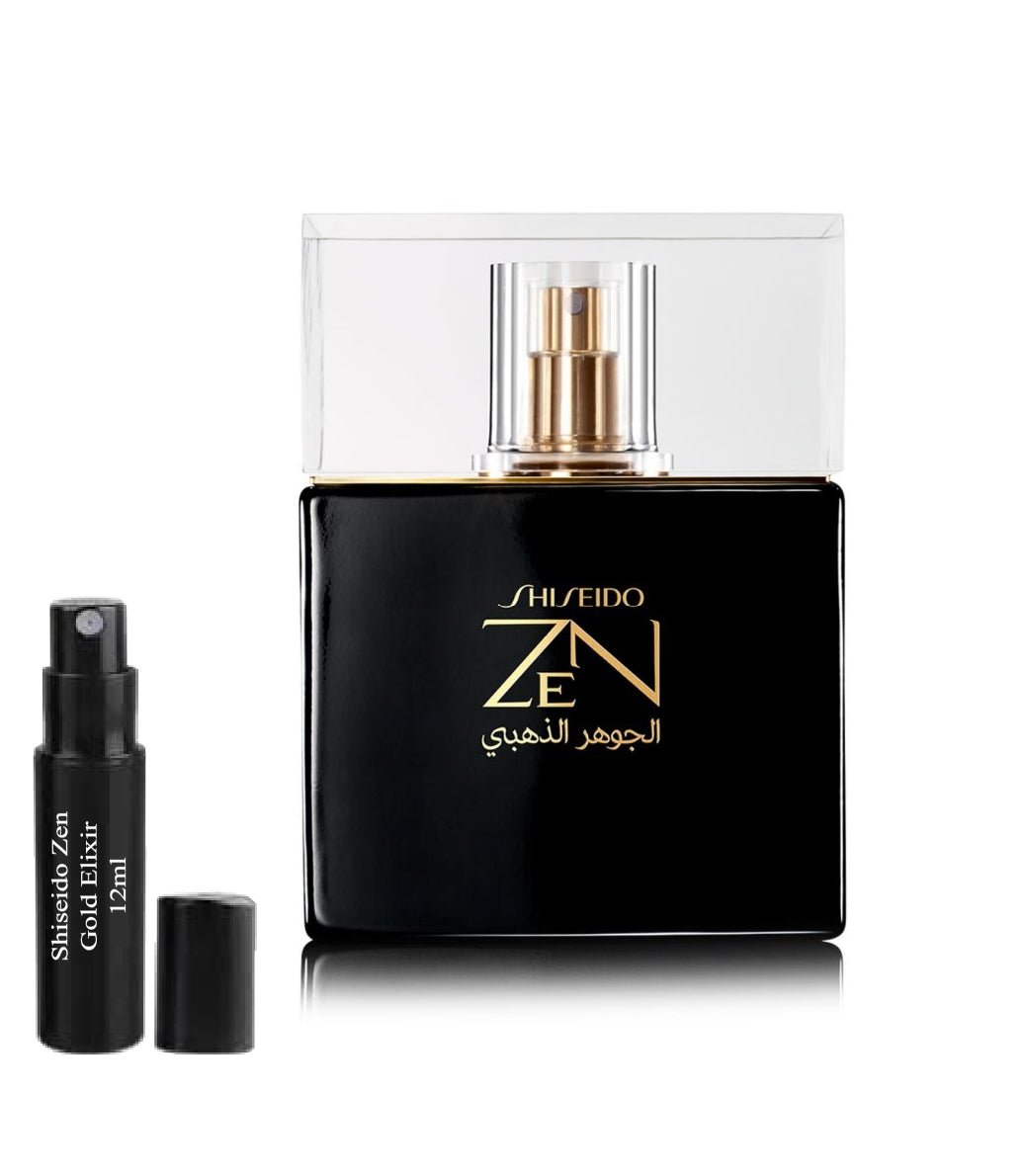 Shiseido Zen Gold Elixir 12ml 0,41 fl. uns. vzorek parfému, Shiseido Zen Gold Elixir 12ml 0,41 fl. uns. δείγμα αρώματος, Shiseido Zen Gold Elixir 12ml 0,41 fl. uns. próbka parfym, Shiseido Zen Gold Elixir 12ml 0,41 fl. uns. образец духов, Shiseido Ze
