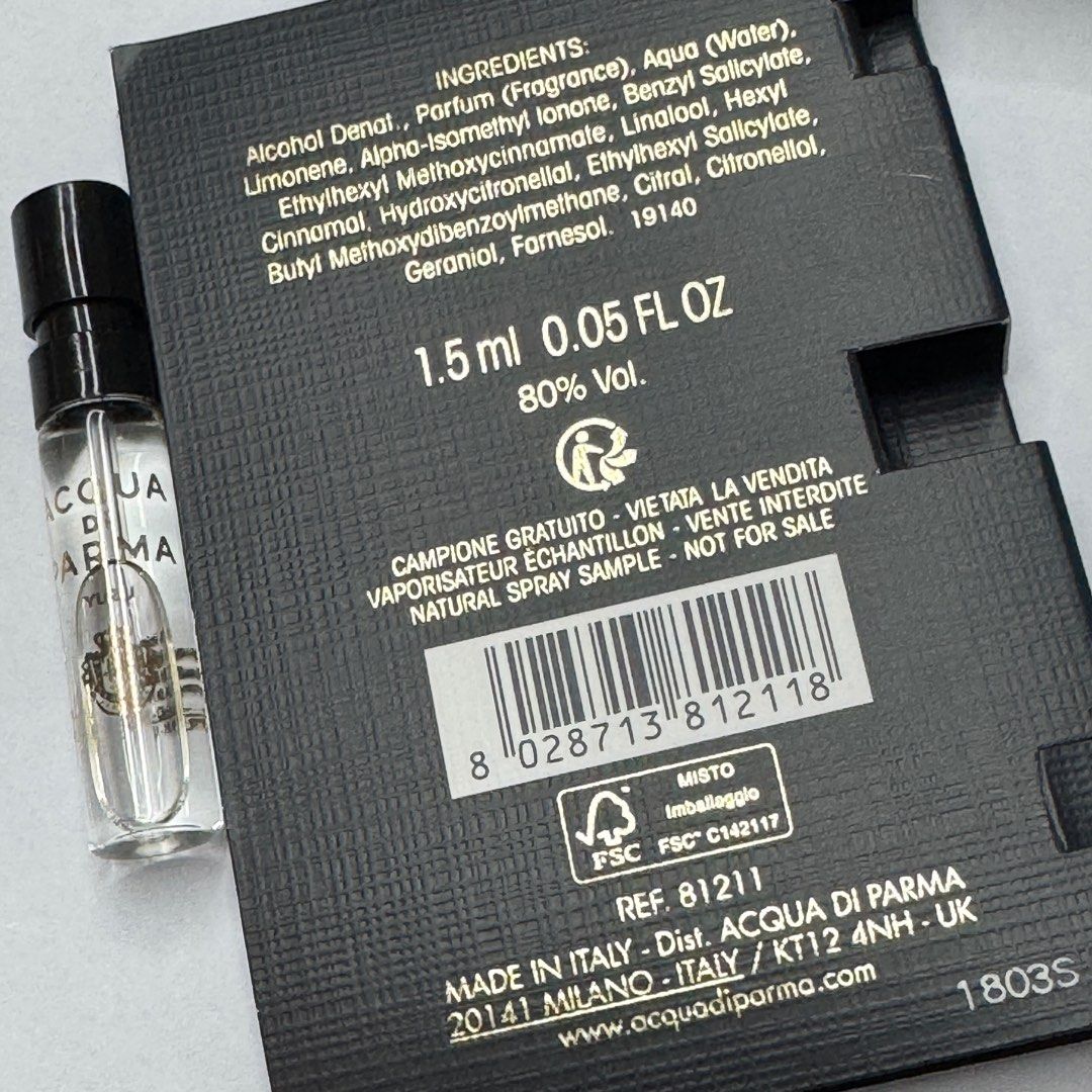 Acqua Di Parma Yuzu Edp 1,5ml officiellt parfymprov