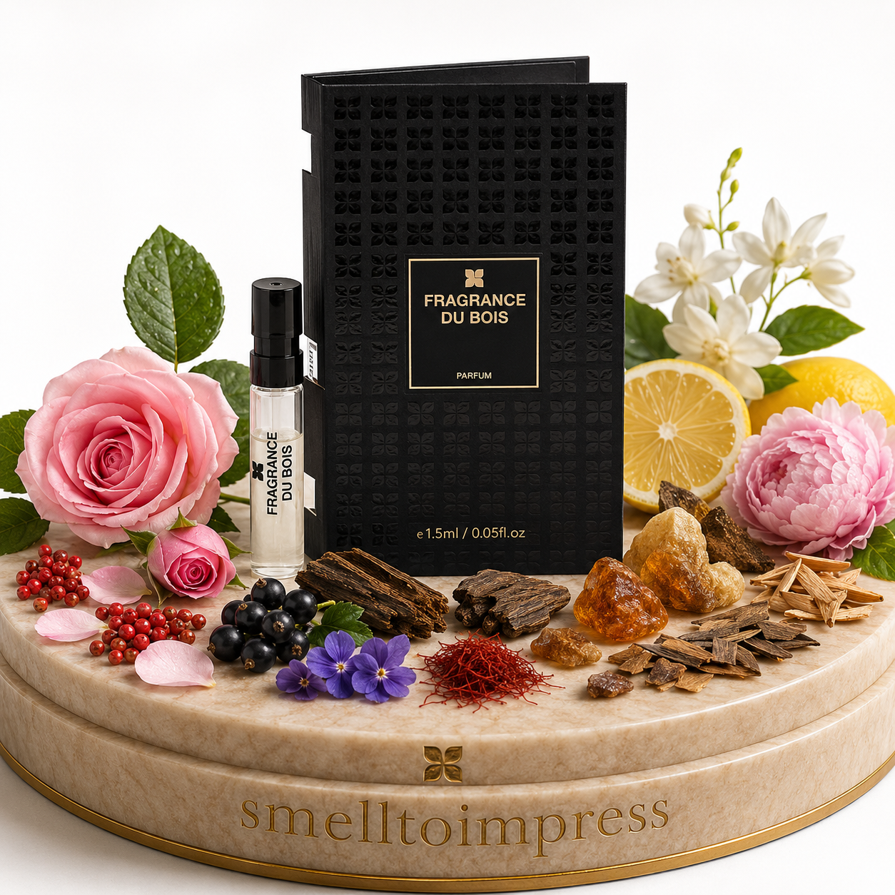 bild på Fragrance Du Bois Siberian Rose 1,5 ml 0,05 fl. oz. officiellt parfymprov