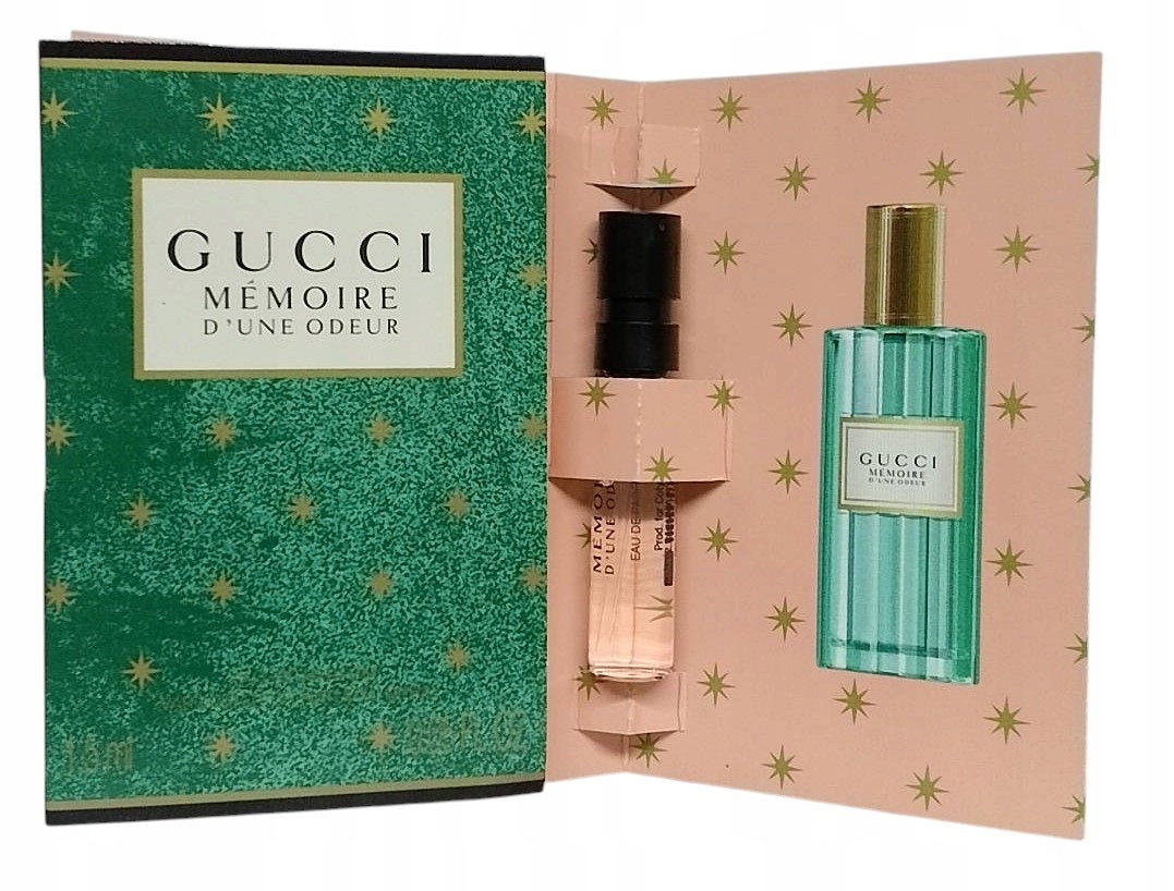 Gucci Memoire d' Une Odeur av Gucci Parfums officiella parfymprov 1,5 ml 0,05 fl. uns. avbruten doft