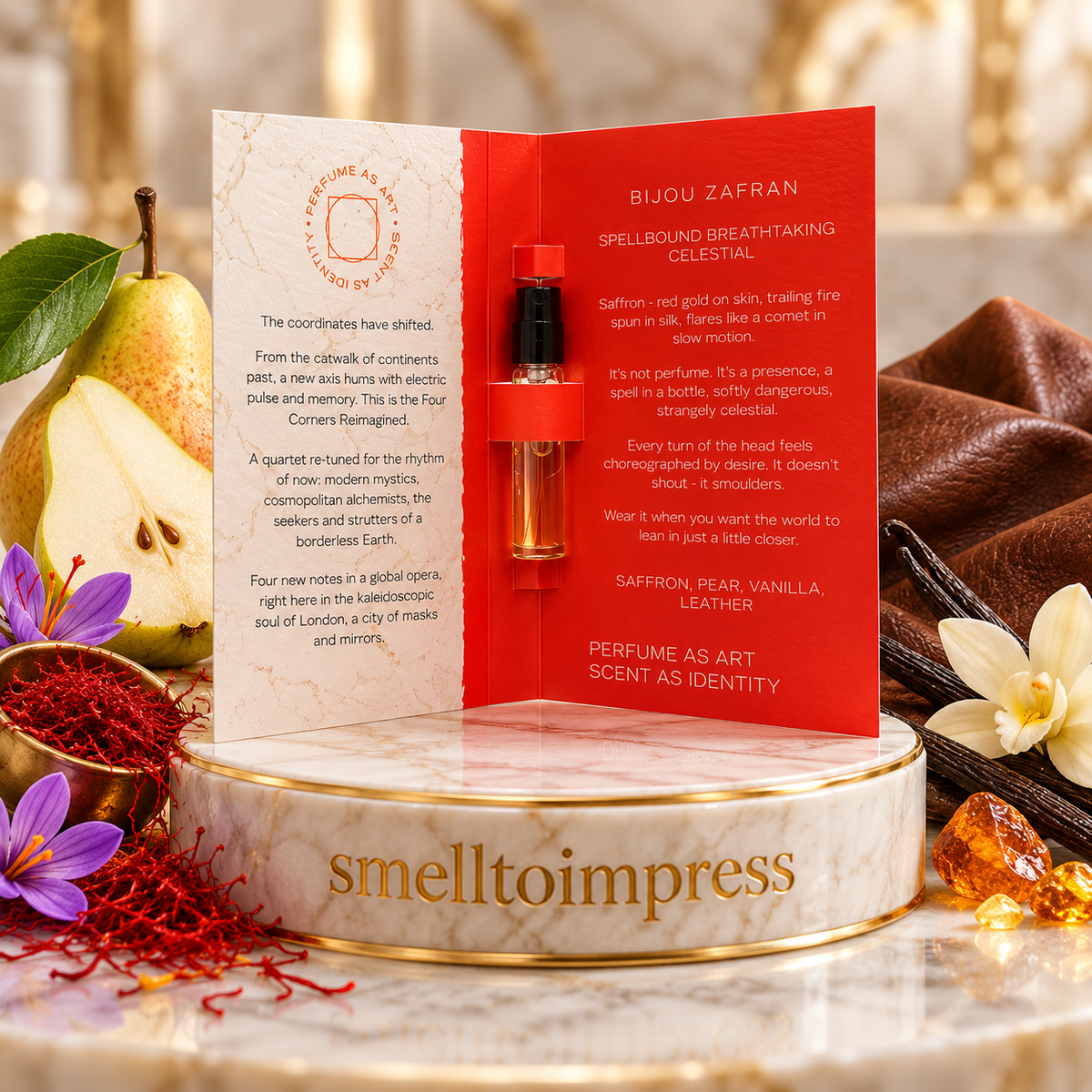 Ormonde Jayne Bijou Zafran 2,5 ml officiella parfymprov från Smelltoimpress