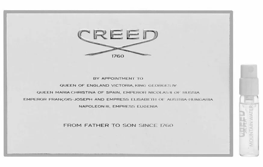Creed Silver Mountain Water 1,7 ml 0,0574 officiell parfymprovtestare