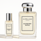 Jo Malone Raspberry Ripple 12ml provflaska bredvid 100ml flaskan med Jo Malone Raspberry Ripple