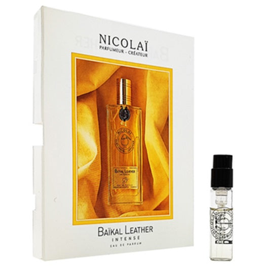 Officiella parfymprover av Nicolai Baikal Leather-doft 1,8 ml 0,07 oz. parfymtestare