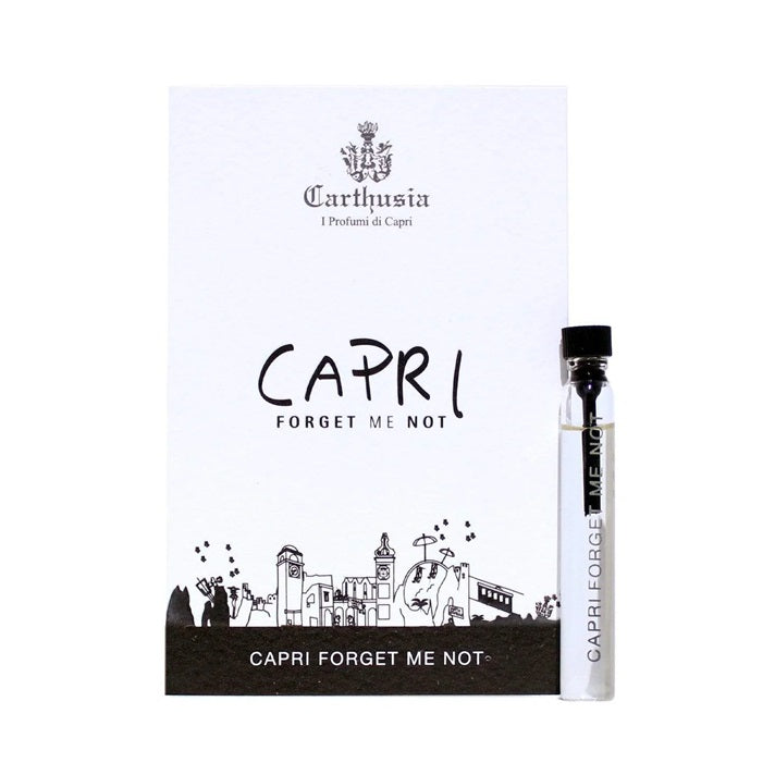 Officiellt parfymprov av Carthusia Capri Forget Me Not storlek 2ml 0.06 oz.