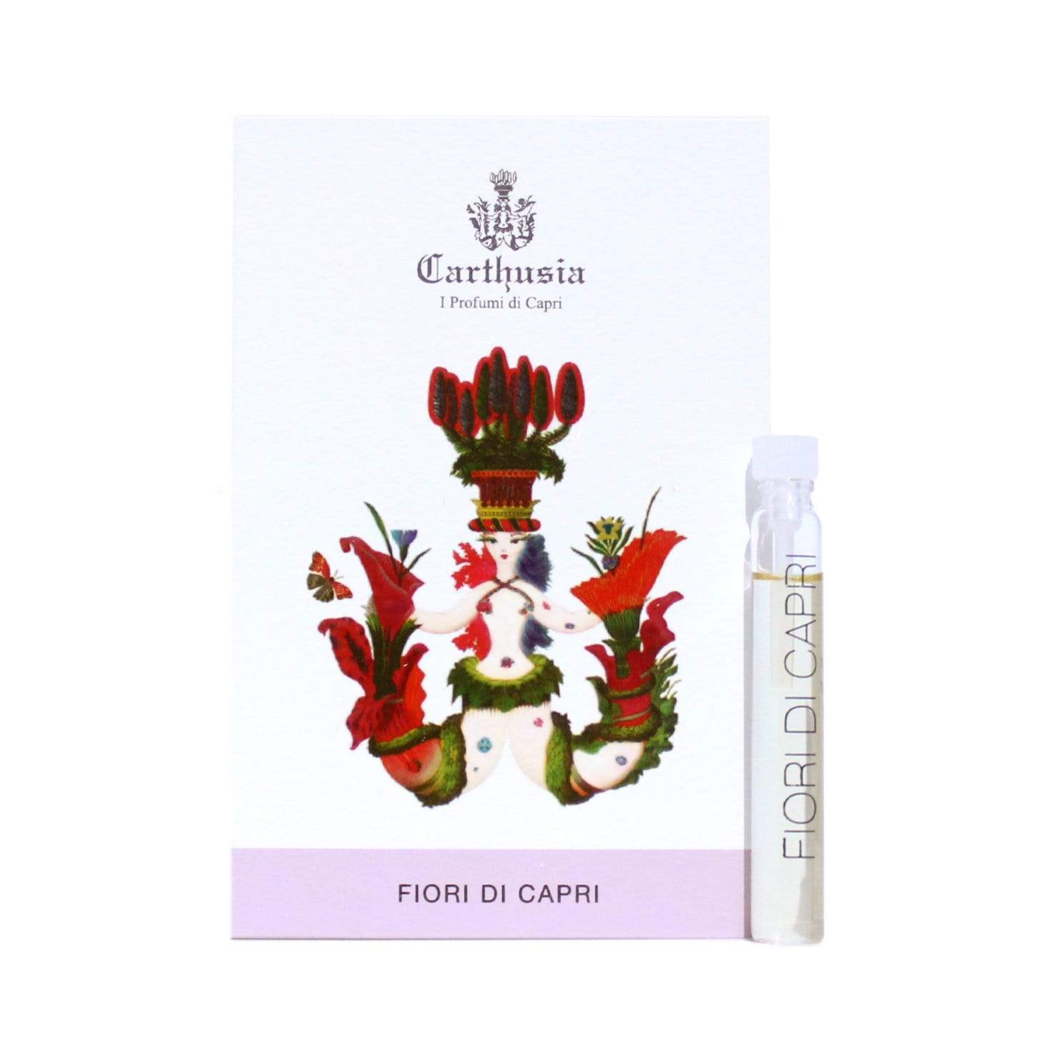 officiellt parfymprov av Carthusia Fiori di Capri storlek 2ml 0,06 oz.