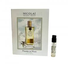 officiella parfymprover av Nicolai Poudre de Musc doft 1,8 ml 0,07 oz.