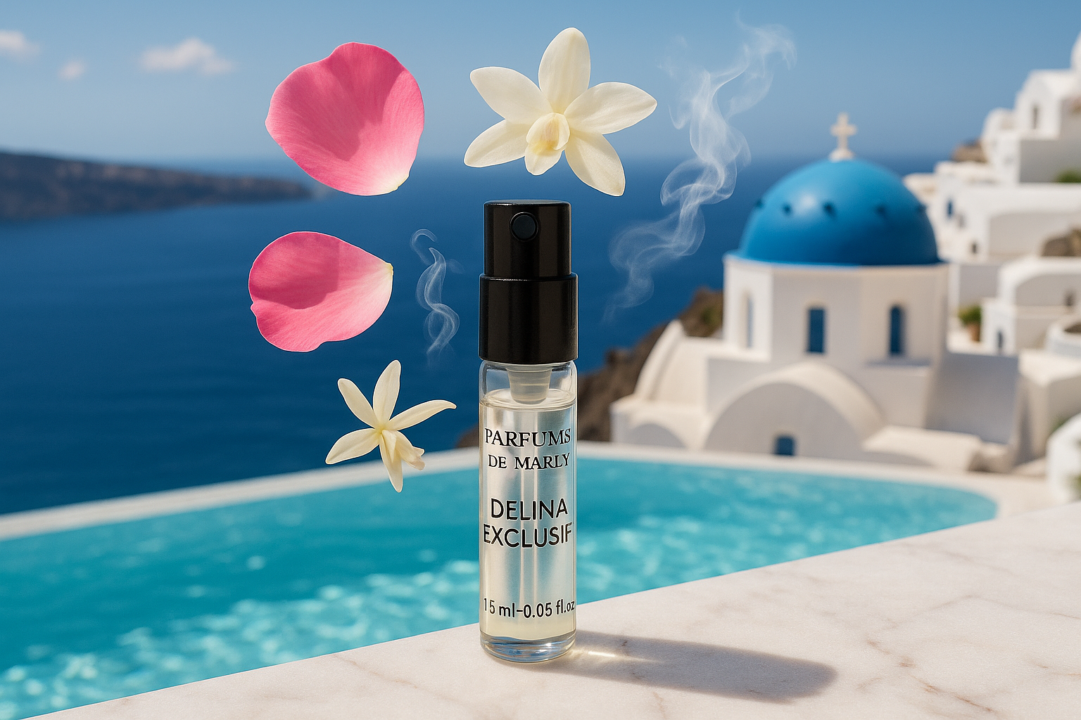 Parfums De Marly Delina Exclusif officiellt doftprov 1,5 ml 0,05 fl. oz. parfymtestare