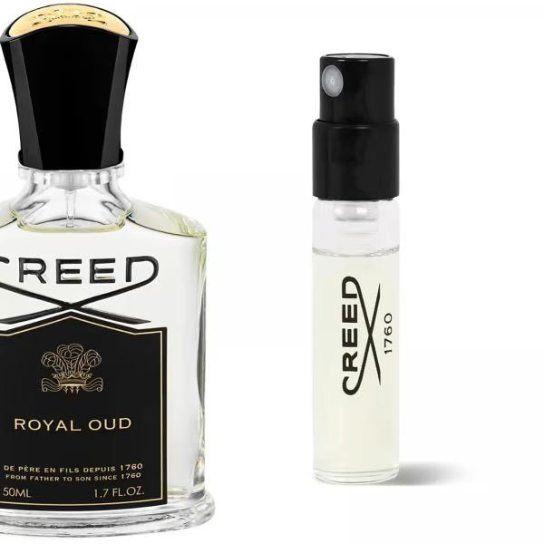 Uppgradera din doftupplevelse med den lyxiga Creed Royal Oud edp. Prova den med det officiella parfymprovet på 2 ml (0,06 fl. oz.) innan du bestämmer dig för att köpa den stora flaskan. Lyft dina sinnen med denna fantastiska doft.