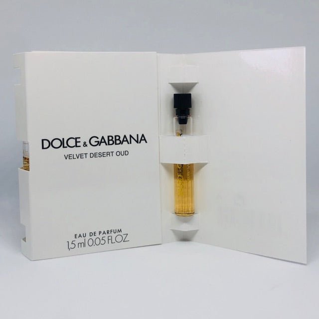 Velvet Desert Oud By Dolce & Gabbana 1,5 ml 0,05 fl. uns. échantillon de parfum officiel, Velvet Desert Oud By Dolce & Gabbana 1,5ml 0,05 fl. uns. virallinen hajuvesinäyte, Velvet Desert Oud By Dolce & Gabbana 1,5 ml 0,05 fl. uns. oficjalna próbka pa