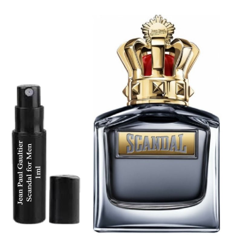 Jean Paul Gaultier Scandal för män 1ml 0,03 fl. uns. parfymprov, Jean Paul Gaultier Scandal for Men 1ml 0,03 fl. uns. 液量オンス公式香水サンプル, Jean Paul Gaultier Scandal for Men 1ml 0,03 fl. uns. парфюмна проба, Jean Paul Gaultier Scandal for Men 1ml 0,03 fl. 
