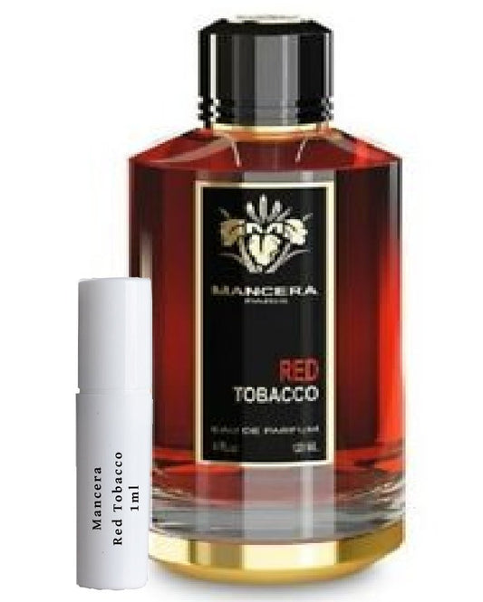 Mancera Röda Tobaksprover - Mancera Röd Tobak - Mancera - 1ml - smelltoimpress